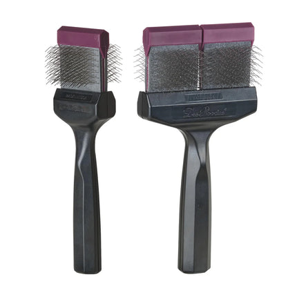 LES POOCHS - Brosse Violette / Très douce - Soin doux, idéal pour les zones sensibles - Largeur 9 cm