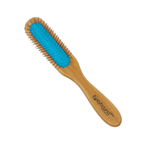 GREYHOUND – Bürste Rechteckig | Satinbeschichtet & ergonomisch – für stilvolles, sanftes Bürsten - 20 mm Pins