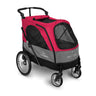 Petstro Stroller Silver Wing - Hundebuggy bis 55kg - Rot