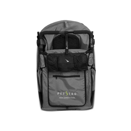 Petstro Stroller Silver Wing - Hundebuggy bis 55kg - Grau