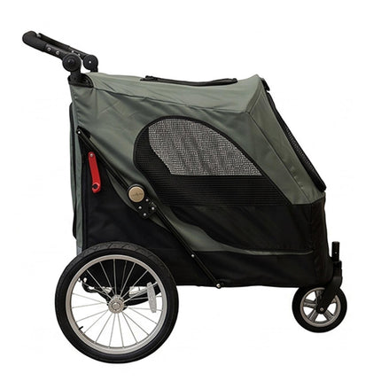 Petstro Stroller Skyline - Hundebuggy bis 45kg - Olivgrün