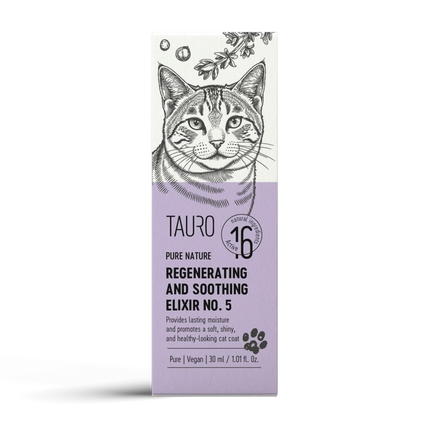 Tauro Pro Line, Pure Nature Elixier Nr. 5 - Regenerierend & beruhigend für Katzen mit sensibler Haut & zur Fellreparatur