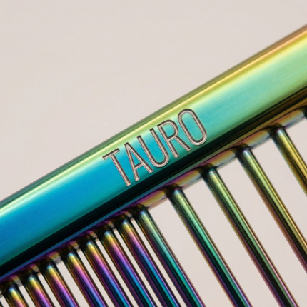 Tauro Pro Line Fellkamm - Professionell, zwei Zahndichten, aus Edelstahl