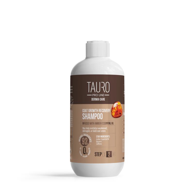 Tauro Pro Line, Derma Care, Shampoing Accélérateur de Croissance du Poil - favorise la pousse du poil chez les chiens et les chats