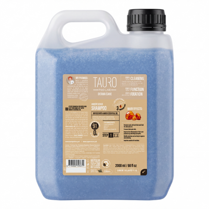 TAURO PRO LINE – Derma Care | Amber Scrub Shampoo – for skin and coat of dogs and cats – 400 ml