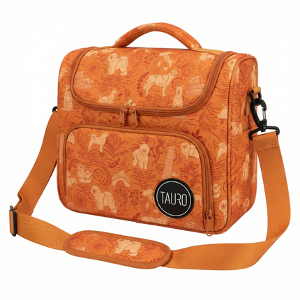 Tauro Pro Line, Grooming Tasche - stabil & umweltfreundlich, verstellbarer Griff, exklusives Design, Orange
