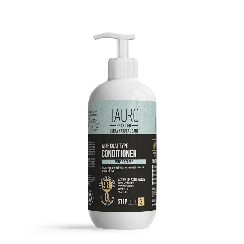 Tauro Pro Line, Ultra Natural Care, Après-shampooing pour Poil Dur - Pour le pelage rêche des chiens et des chats