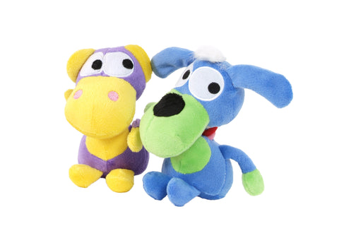 O´LALA PETS Squeaky Dog Toy – Funny Doggie – Verschiedene Farben