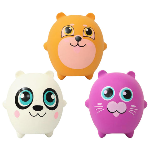 MISOKO | Dog toy animals made of latex - empty, with squeaker - 7 cm