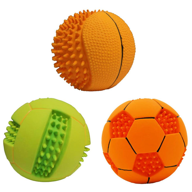 MISOKO | Dog toy sports ball - latex - 10 cm