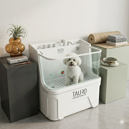 Tauro Pro Line Ozone Pet Bath - Professionelle Ozon-Hundewanne mit Milky Spa & Ionic Technologie für ultimative Fellpflege - Groß