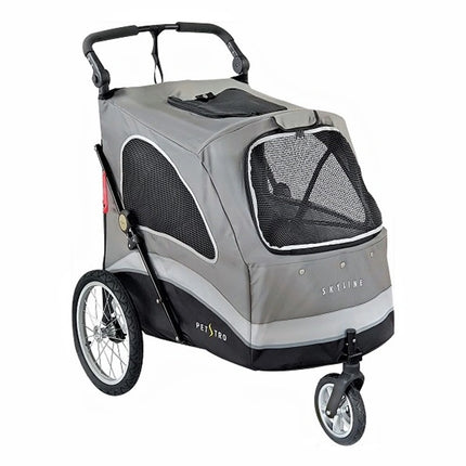 Petstro Stroller Skyline - Dog Buggy up to 45 kg - Grey