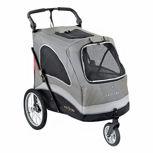Petstro Stroller Skyline - Dog Buggy up to 45 kg - Grey