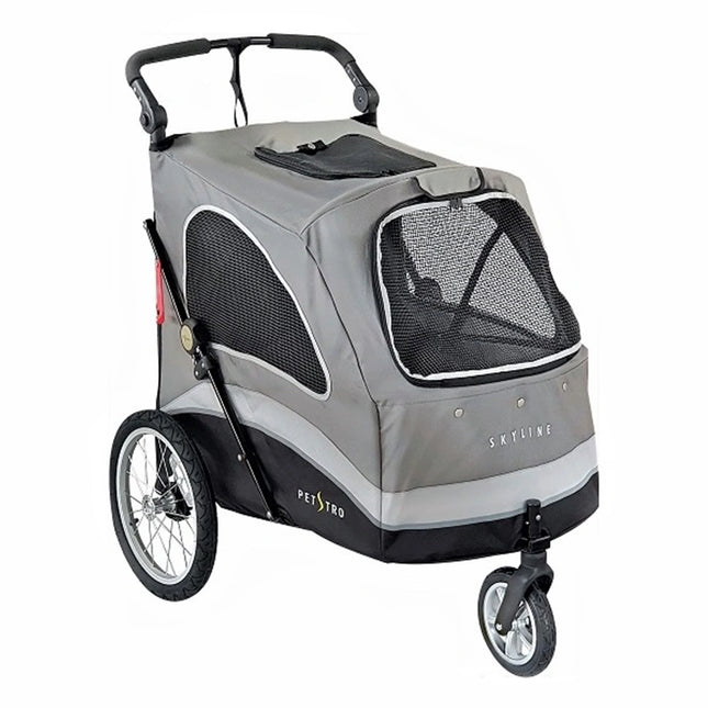 Petstro Stroller Skyline - Dog Buggy up to 45 kg - Grey