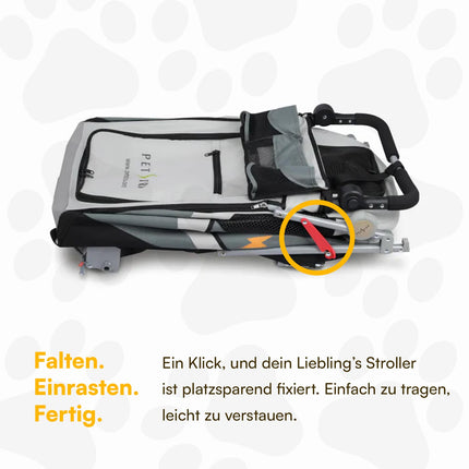 Petstro Stroller Safari - Hundebuggy bis 30kg - Lila