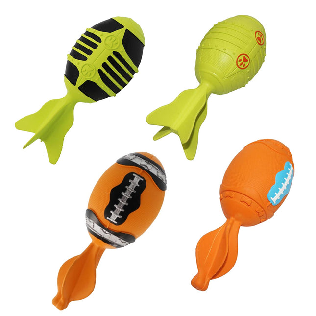 MISOKO | Rubber dog toy rocket - robust &amp; chew-resistant - 16.5 cm