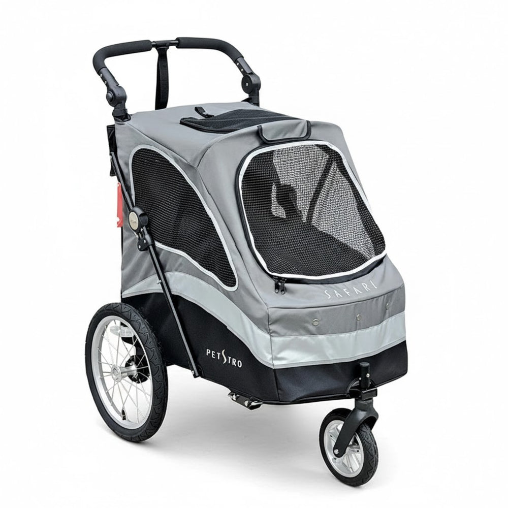 Petstro Stroller Safari - Hundebuggy bis 30kg - Grau