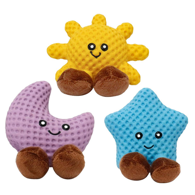 MISOKO | Dog toy "Cosmic Buddies" - latex, with squeaker - 9 cm