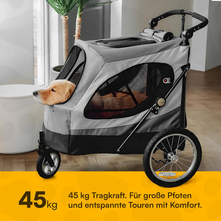 Petstro Stroller Skyline - Dog Buggy up to 45 kg - Red