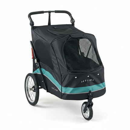 Petstro Stroller Skyline - Dog Buggy up to 45 kg - Grey