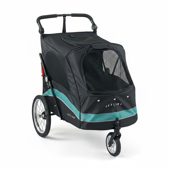 Petstro Stroller Skyline - Dog Buggy up to 45 kg - Grey