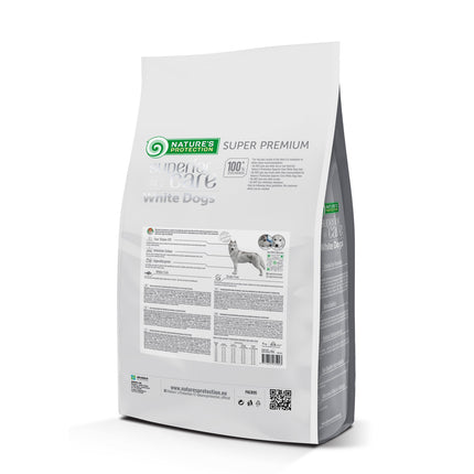 Nature’s Protection Superior Care - Getreidefreies Hundefutter mit Weißfisch, alle Rassen und Lebensphasen, weißes Fell