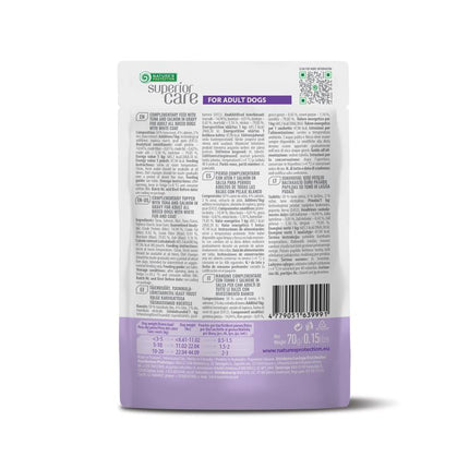 Nature's Protection Superior Care - Nassfutter, Ergänzungsfutter mit Thunfisch und Lachs für Erwachsene Hunde, Weißes Fell, Alle Rassen, 70 g