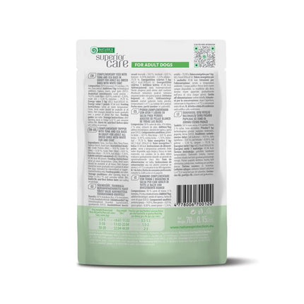 Nature's Protection Superior Care - Nassfutter, Ergänzungsfutter mit Thunfisch und Wolfsbarsch für Erwachsene Hunde, Weißes Fell, Alle Rassen, 70 g
