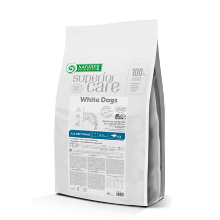 Nature’s Protection, Superior Care - Hundefutter mit Weißfisch und Reis, alle Rassen und Lebensphasen, weißes Fell