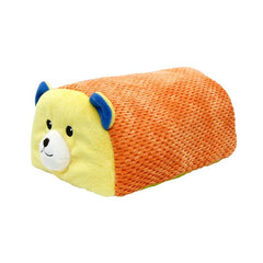 MISOKO | Hundespielzeug Bär aus Plüsch - bunt & mit Quietsche - 24,5 cm