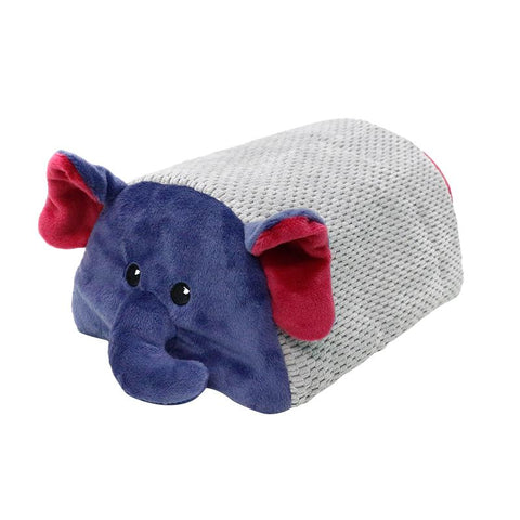 MISOKO | Hundespielzeug Elefant aus Plüsch - bunt & mit Quietsche - 26 cm