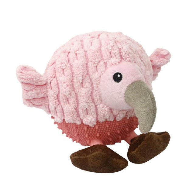MISOKO | Dog Toy Round Bird - Plush &amp; Latex - with Squeaker - 17 cm
