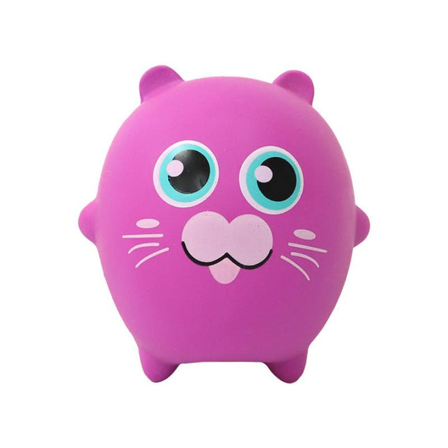 MISOKO | Dog toy animals made of latex - empty, with squeaker - 7 cm