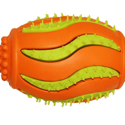 MISOKO | Hundespielzeug Rugbyball - Gummi & Latex - 9 cm