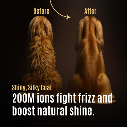 Tauro Pro Line - Hundeföhn mit flexiblem Hals-Aufsatzsystem & UV Licht