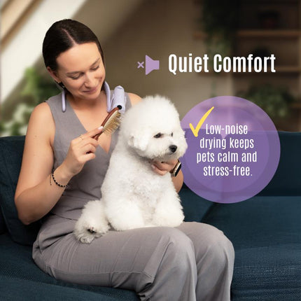 Tauro Pro Line - Hundeföhn mit flexiblem Hals-Aufsatzsystem & UV Licht