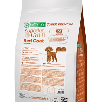 PROTECTION DE LA NATURE – Soins supérieurs | Croquettes pour chiens, sans céréales, au saumon – jeunes chiens, petites races, pelage roux