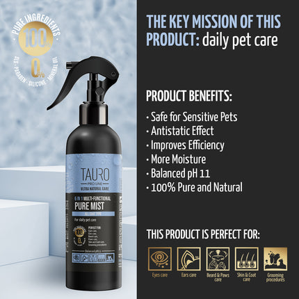 Tauro Pro Line, Ultra Natural Care - Pure Mist, 6in1 Multifunktions-Pflegespray