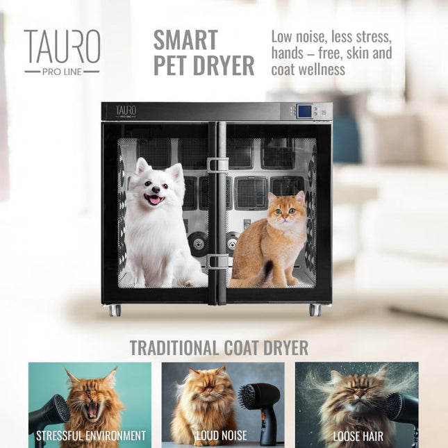 Tauro Pro Line Smart Pet Dryer - Professioneller Haustiertrockner - Groß